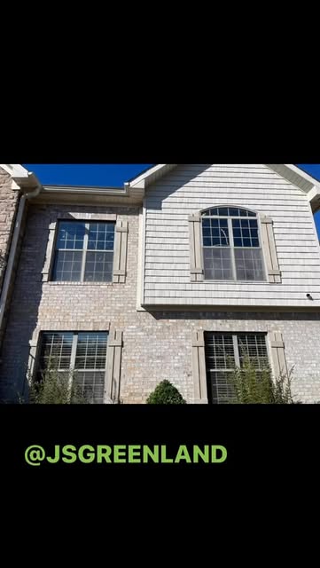 Clean residential exterior after property care
